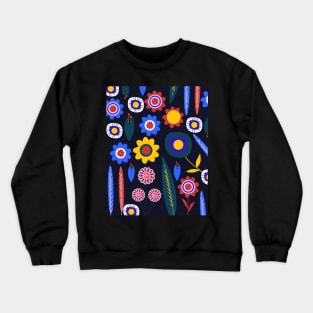 Midnight floral expo Crewneck Sweatshirt